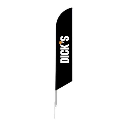 14ft Feather Angled Flag (with Ground Stake)