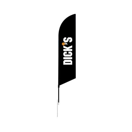 9ft Feather Angled Flag (with Ground Stake)